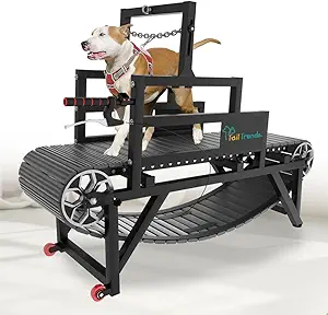 Heavy Duty Dog Treadmill – Non‑Electric Slatmill with Brake, Adjustable Incline, Supports 500 lbs
