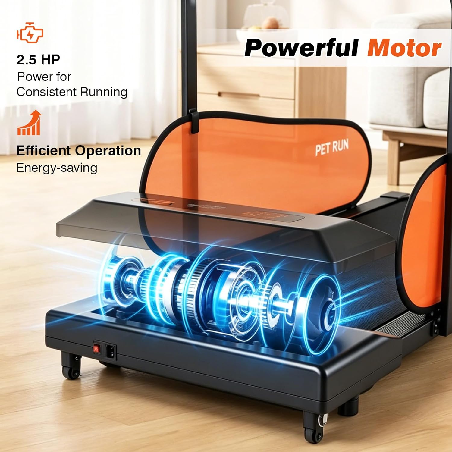 PETSITE 2026 Dog Treadmill – Electric Indoor Running Machine for Small & Medium Dogs, 2.5 HP Motor, LED Display & Remote