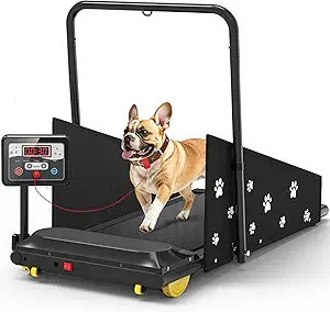 2‑in‑1 Dog Treadmill – Indoor Pet Fitness Machine with Remote Control & Portable Wheels