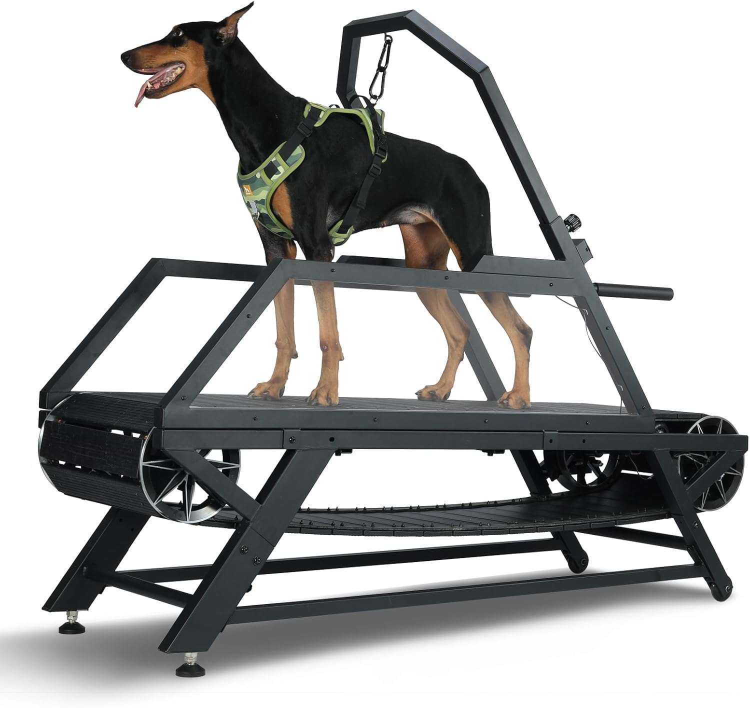 CATWEST 2026 Dog Treadmill – Non‑Electric Slatmill with Step Counter & Adjustable Incline, Supports 300 lbs