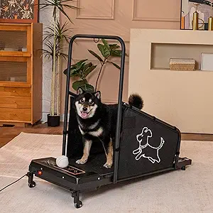 Dog Treadmill – Electric Fitness Pacer for Medium Dogs, Large Running Belt, Remote Control, 1.5 HP Quiet Motor