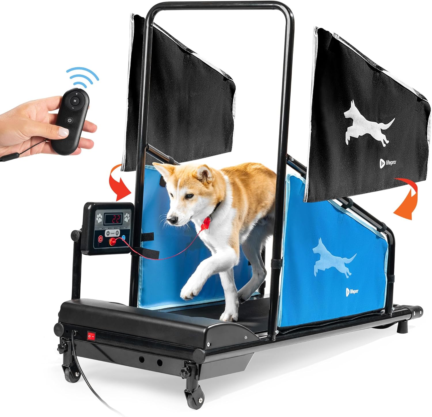 LifePro 2026 Dog Treadmill – Electric Indoor Running Machine for Small & Medium Dogs, Supports 130 lbs
