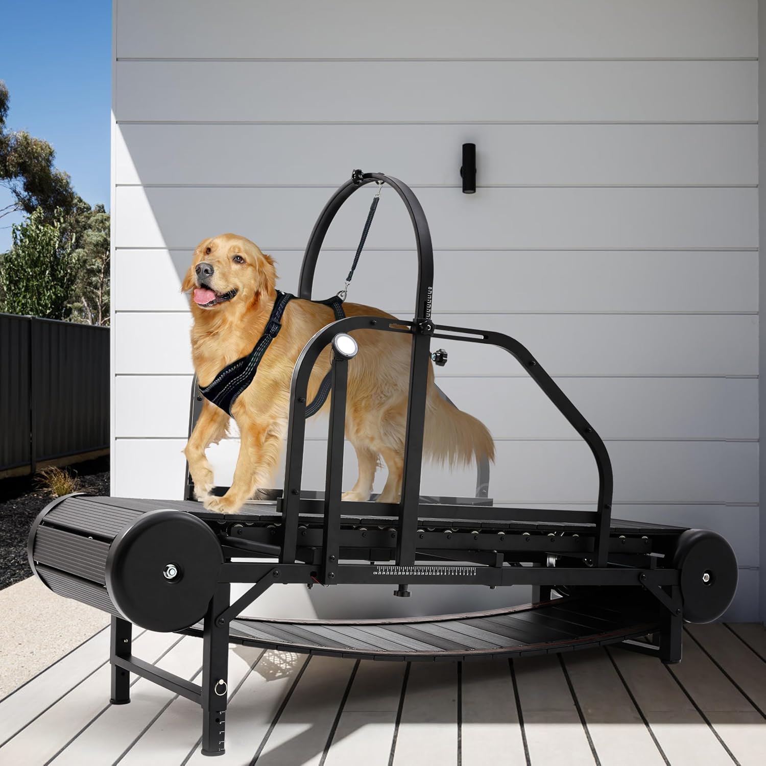 KISFLY 2026 Medium Dog Treadmill – Non‑Electric Slatmill with Adjustable Ramp & Pedometer
